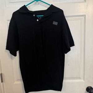 Patriot Crew Men's Black Polo Shirt Size Large